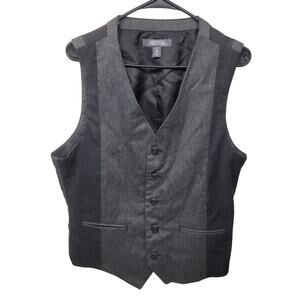 Kenneth Cole Reaction Gray Wool Blend Suit Vest Mens Large Formal